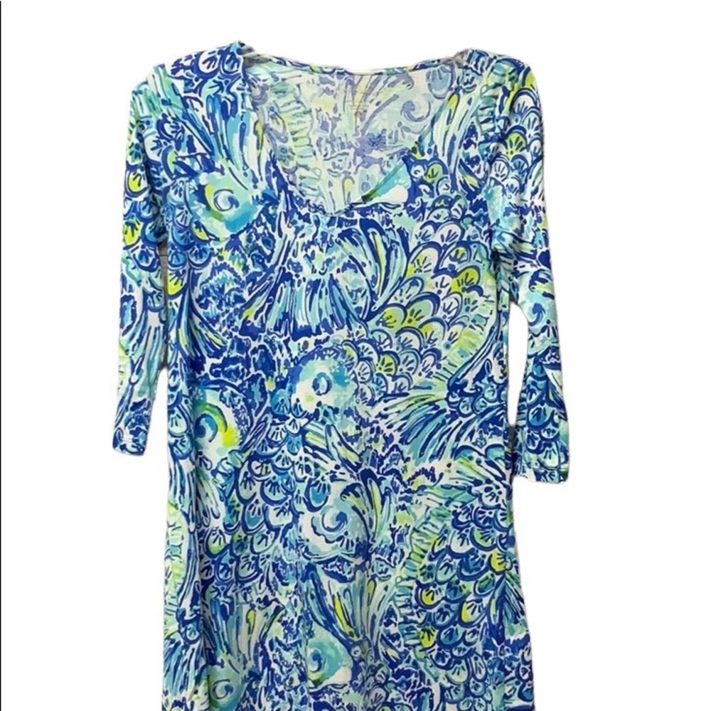 Lilly Pulitzer Erin Dress Women’s Blue Crush Pattern Size Small
